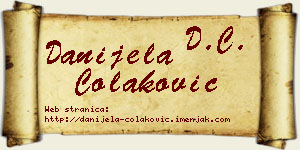 Danijela Čolaković vizit kartica